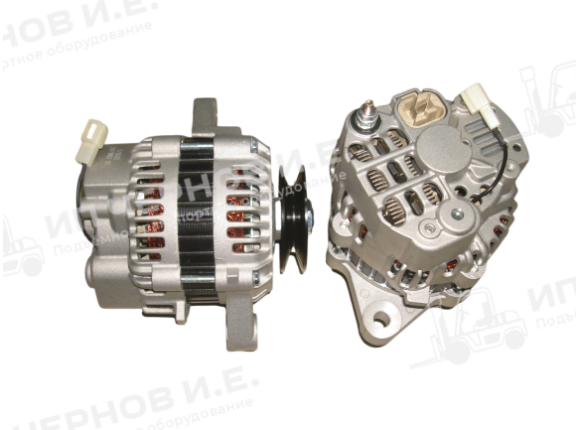 Генератор MITSUBISHI S4S(F18B) S4Q2(F16C/F16D) 12V-50A,Т-образная заглушка с одной ножкой  32A68-00302,32A68-00301