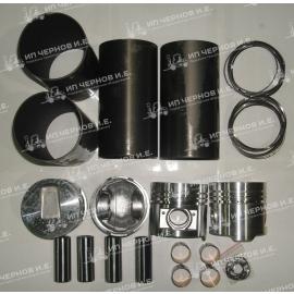 Комплект на двигатель (гильза, поршень, палец, кольца) MITSUBISHI S4S-II масло Инг -4.0мм