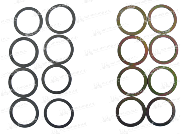 Комплект регулировочных шайб роликов ГПМ 107  3EB7100050,1510786